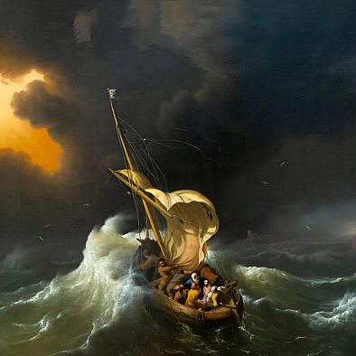 Christ in the Storm on Sea of Galilee, Backhuysen